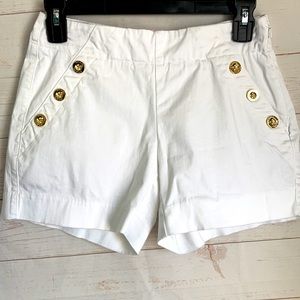 Lilly Pulitzer Sz 00 Marina Stretch White Shorts